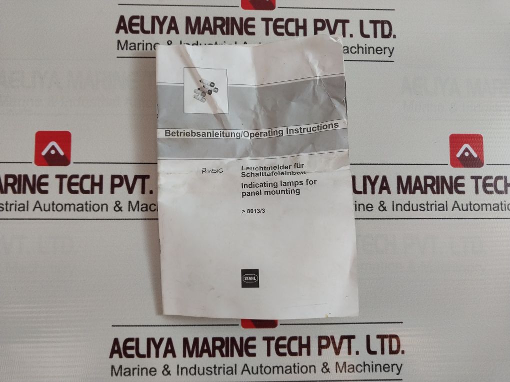 Stahl 8013/311 Indicating Lamps For Panel Mounting