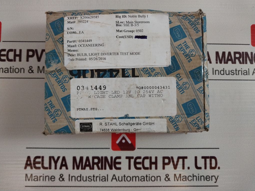 Stahl 8013/311 Indicating Lamps For Panel Mounting