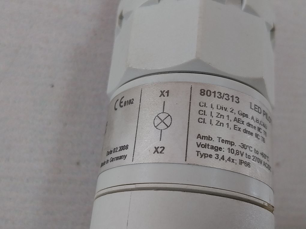 Stahl 8013/313 Indicating Lamps For Panel Mounting 10,8V To 270V Ac/Dc