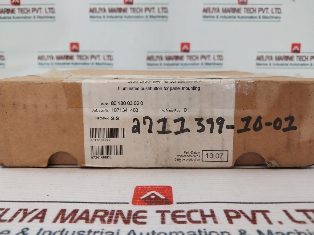 Stahl 8018/3133-al-6M Illuminated Push Button For Panel Mounting 2711399-10-01