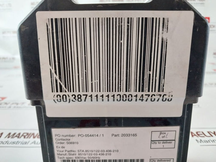 Stahl 8510/122-03-436-210 Contactor