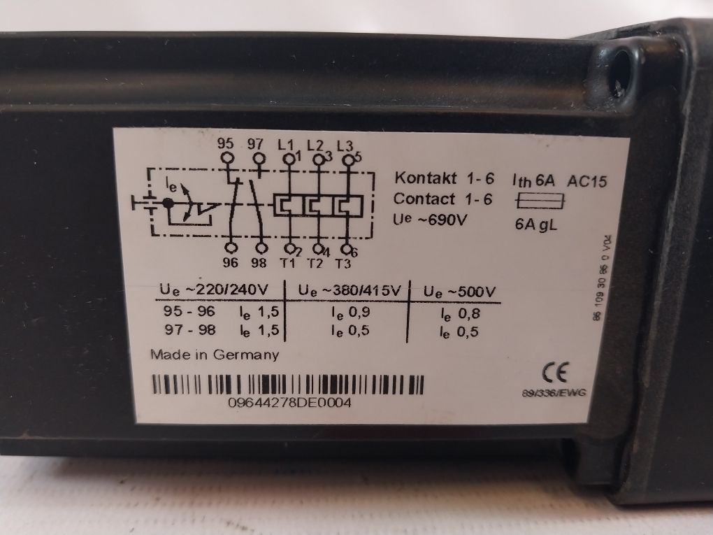 Stahl 8510/122-05-235-070 Motor Protection Relay Contactor