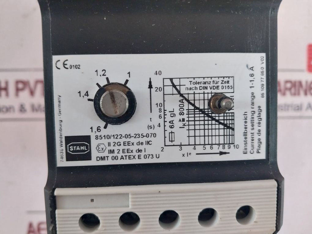 Stahl 8510/122-05-235-070 Motor Protection Relay Contactor
