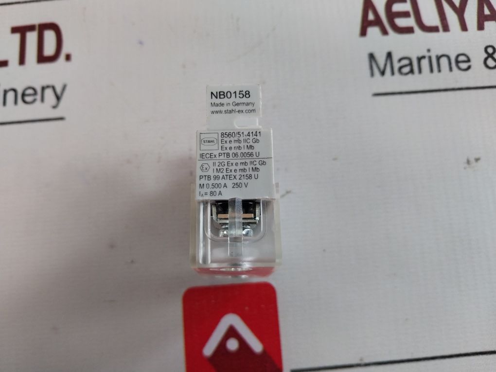 Stahl 8560/51-4141 Fuse Base 2033167 0,500A 250V