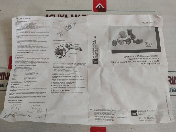 Lot Of 7X Stahl 8602A0732-1