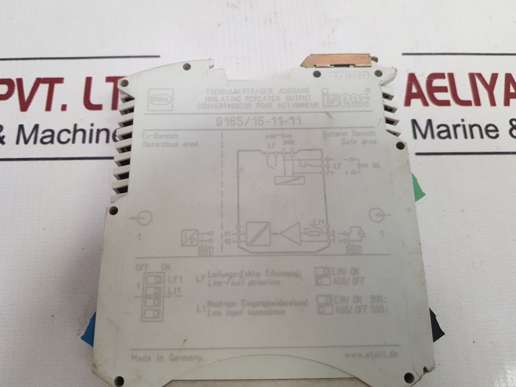 Stahl Isopac 9165/16-11-11 Isolating Repeater Output Module – Aeliya ...