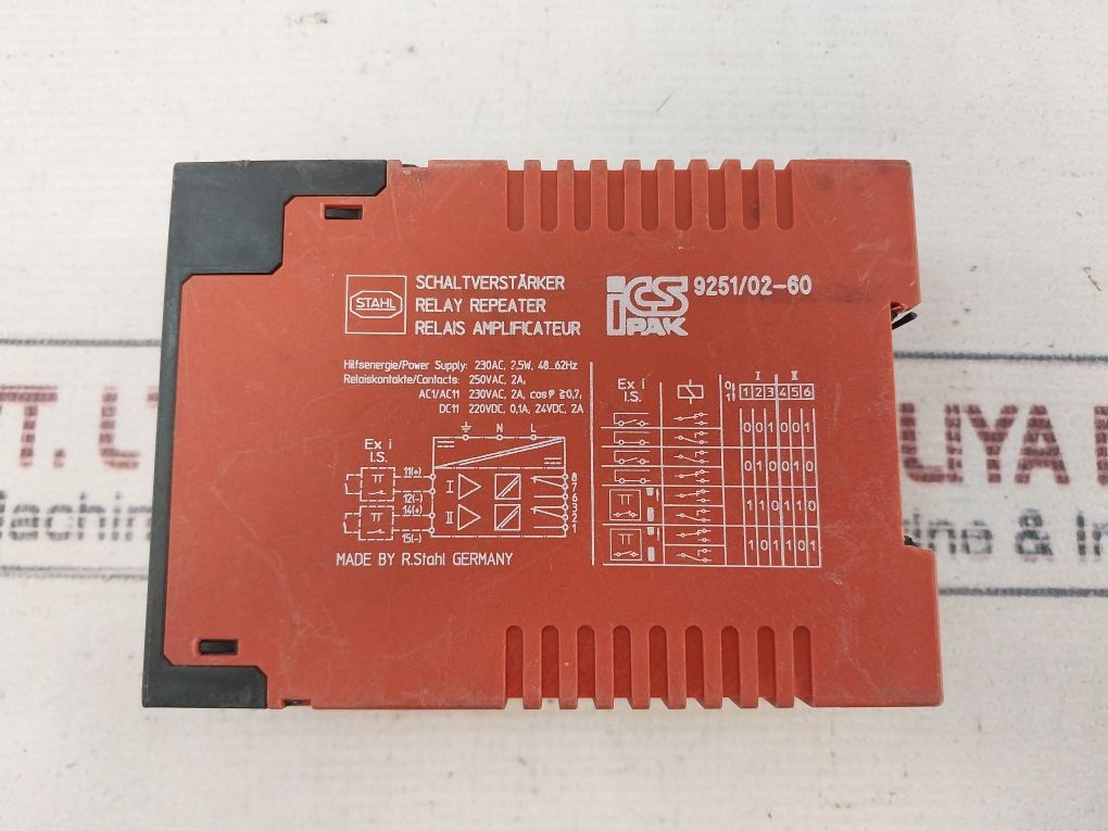 Stahl 9251/02-60 Relay Repeater 230V~