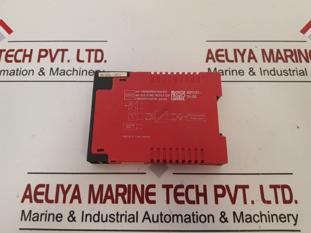 Stahl 9311/51-11-00 Ma-isolating Repeater 250V