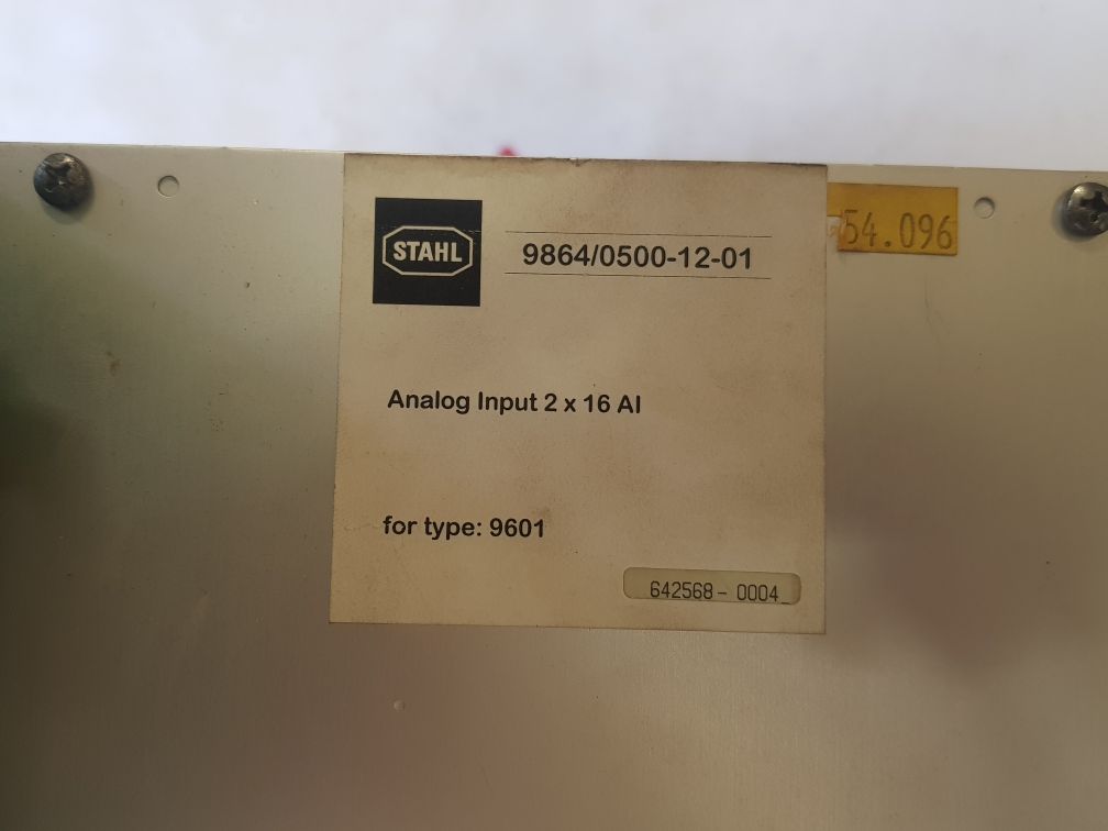 Stahl 9864/0500-12-01 used Ics 1000