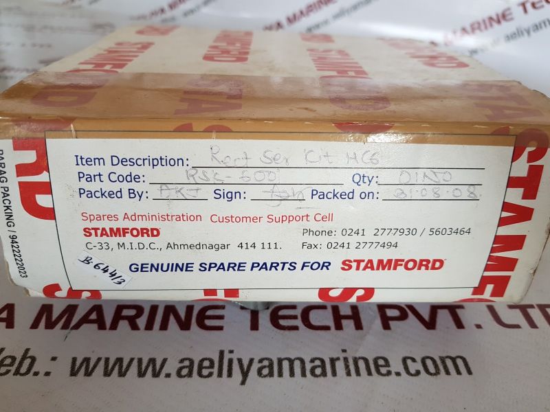 Stamford Rsk-6001 Spare Parts