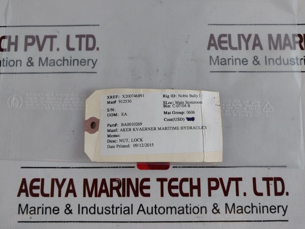 Standard Km8 Bearing Lock Nut Ba0010269