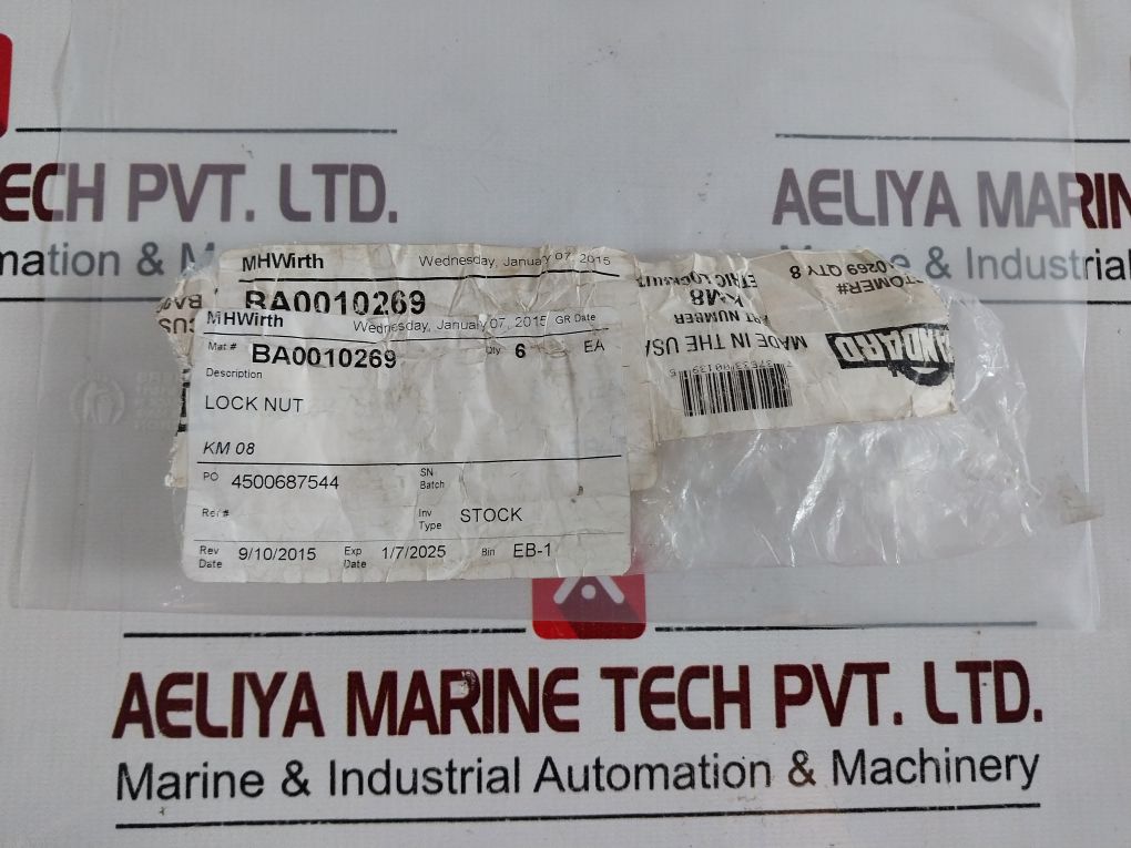 Standard Km8 Bearing Lock Nut Ba0010269