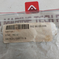 Star 271-97-288 Switch Y62-12 15A 250 Vac