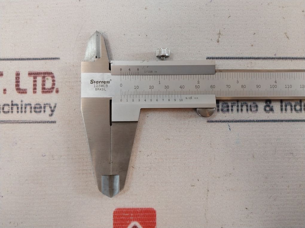 Starrett 125Meb Vernier Caliper With Stainless Hardened