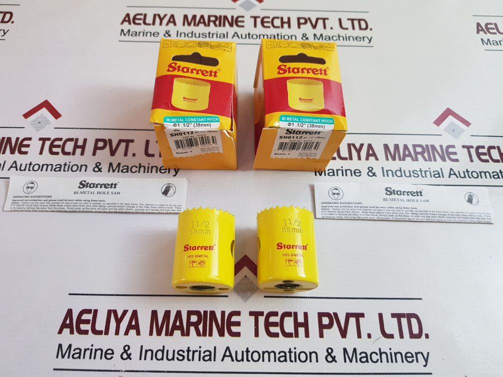 Lot Of 15X Starrett Sh0112 Bi Metal Hole Saw F1.12” (38 Mm)