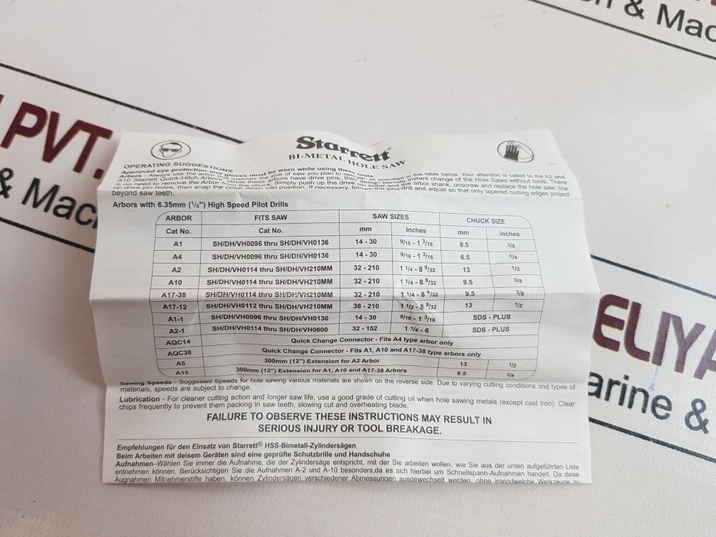 Starrett Sh0112 Bi Metal Hole Saw F1.12” (38 Mm)