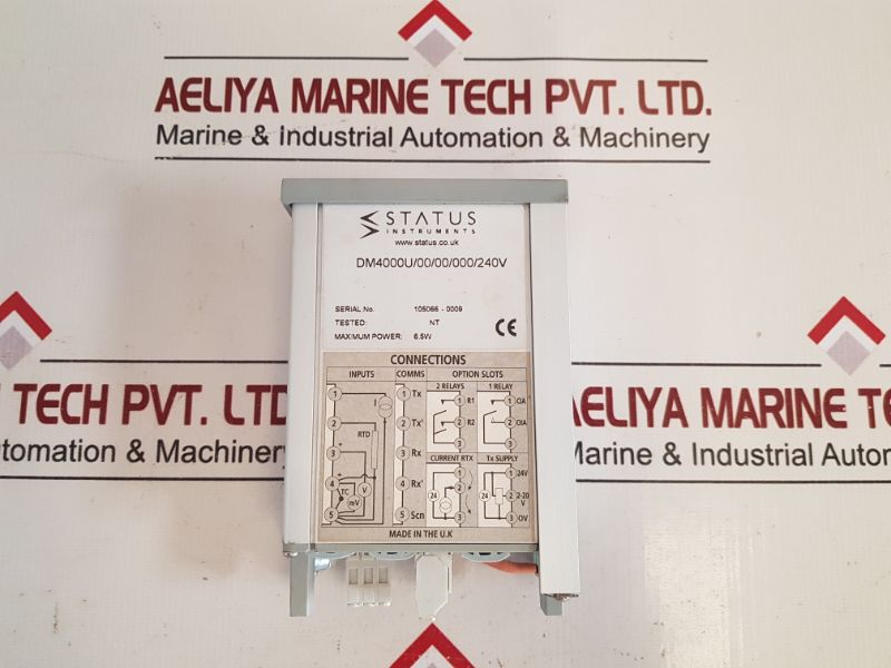 Status Dm4000 Process Indicator Dm4000U/00/00/000/240V