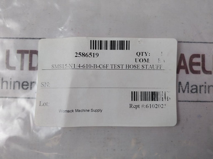 Stauff Sms-15/N1/4-610Mm-b Test Coupling Hose