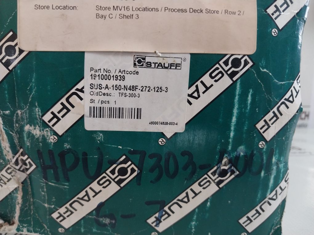Stauff Sus-a-150-n48F-272-125-3 Suction Strainer 1910001939