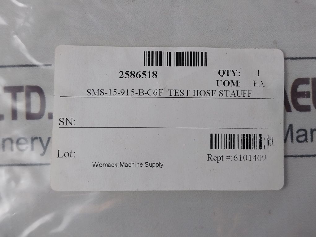 Stauff Dn2-pn 630/2 Hydraulic Test Coupling Hose Sms-15-915-b-c6F