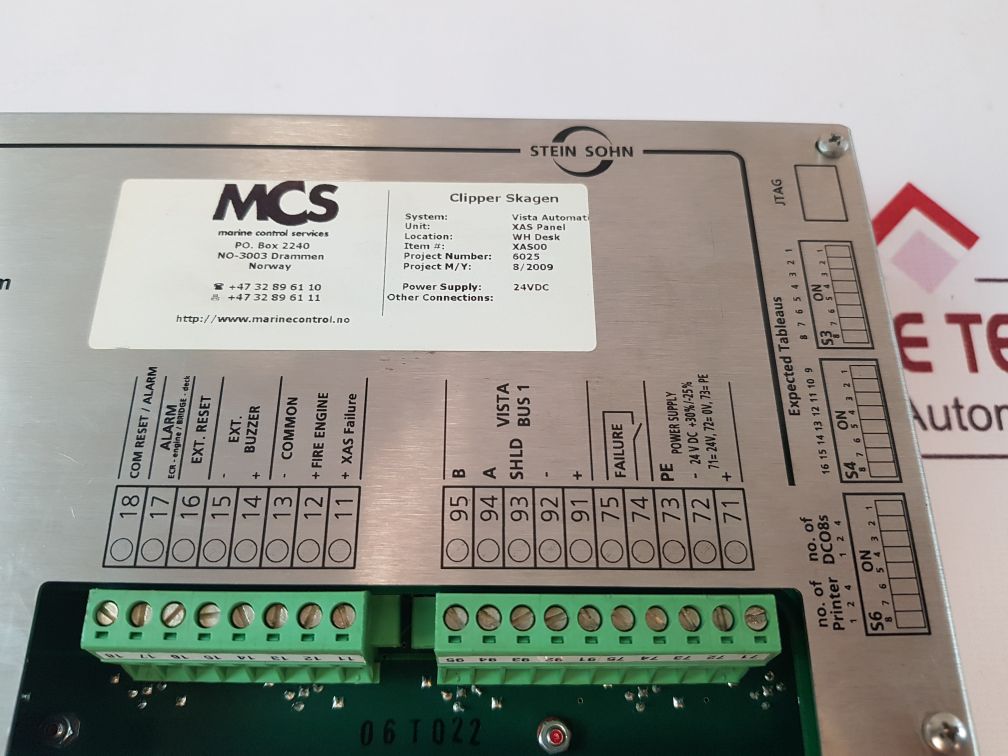 Stein Sohn Extension Alarm System Xas Panel Xas00