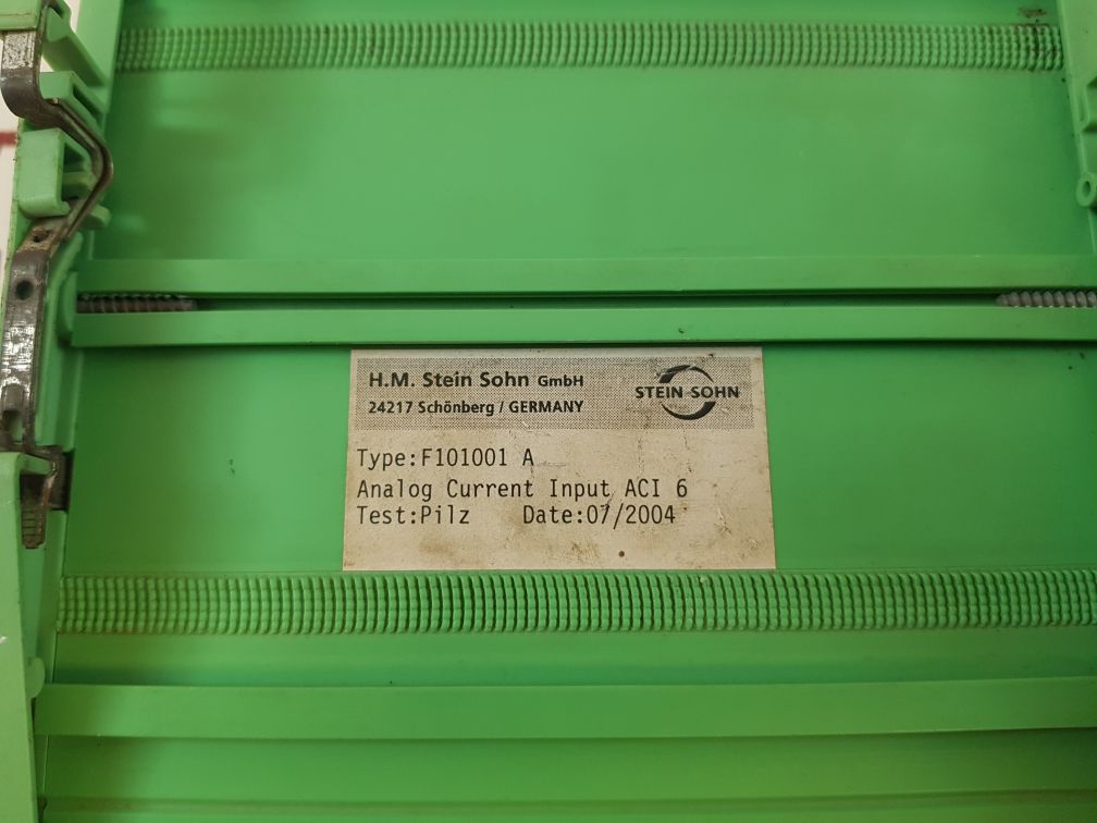 Stein Sohn F101001 A Aci 6 Analog Current Input E713.1A
