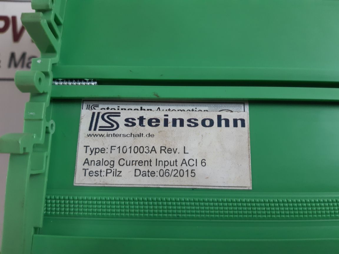 Steinsohn F101003A Aci 6 Plus Analog Current Input Rev.L
