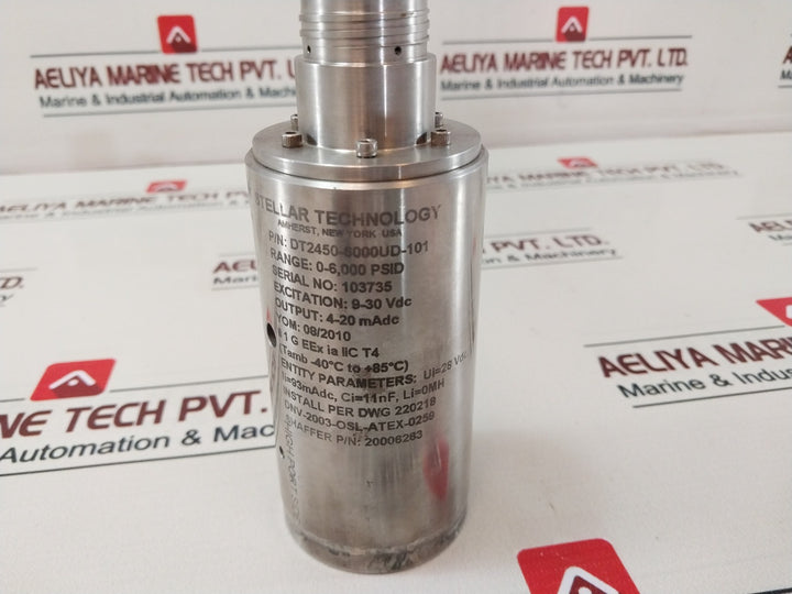 Stellar Dt2450-6000Ud-101 Differential Pressure Transducer 9-30 Vdc