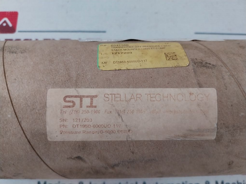 Stellar Technology Dt1950-6000Ud-117 Differential Pressure Transducer