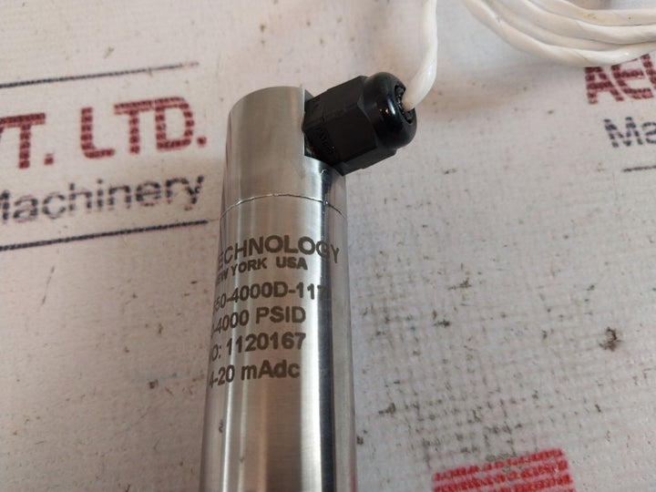 Stellar Technology St1550-4000D-117 Pressure Transmitter 4-20 Madc