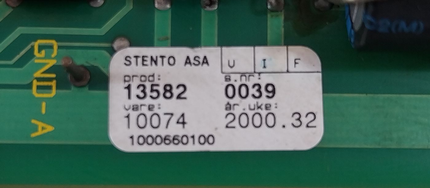 Stentor A/S 1235/6 Printed Circuit Board