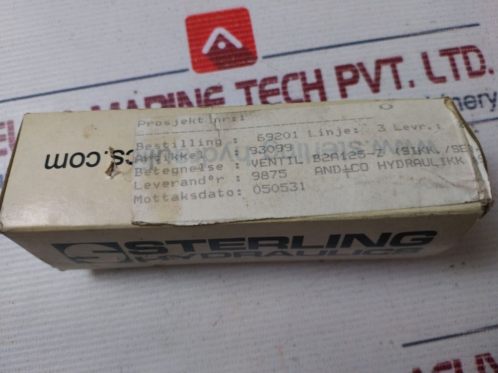 Sterling Hydraulics B2A125 Z N Mk2 Fc Cartridge Valve