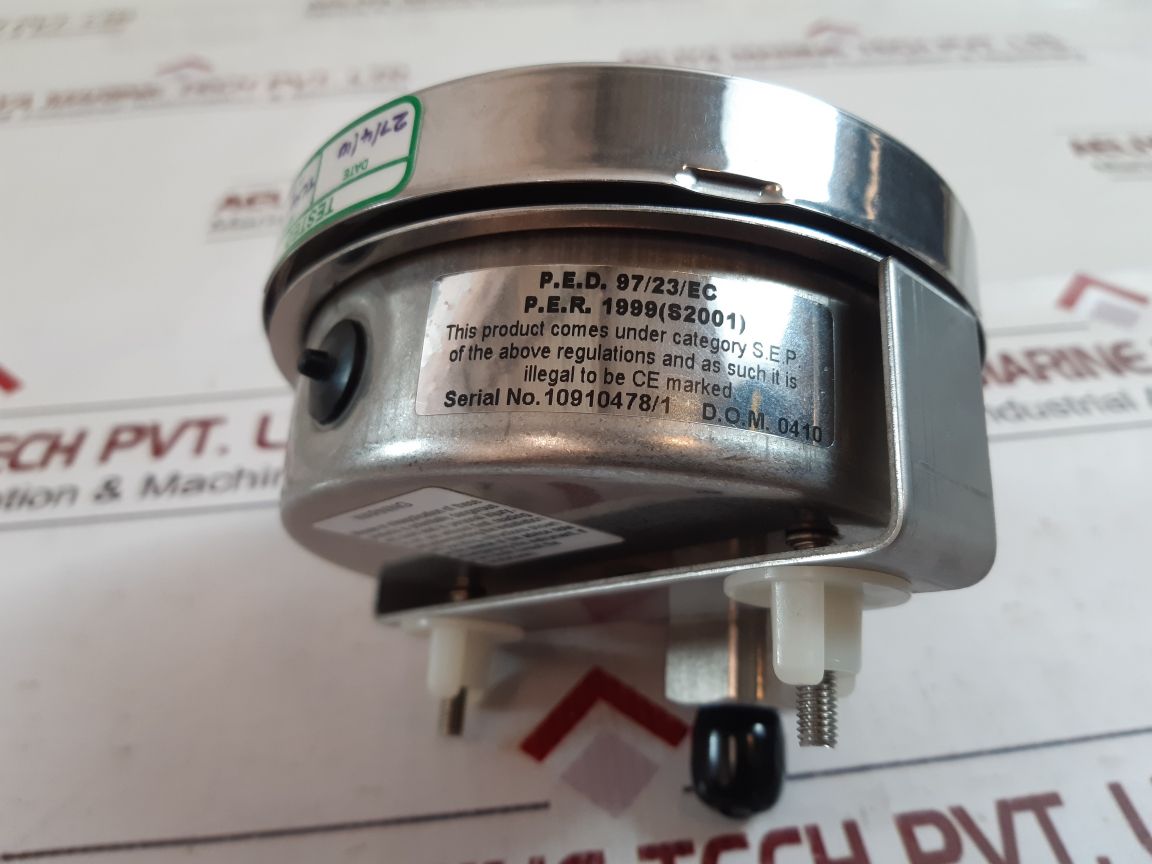 Stewart-buchanan Pressure Gauge 0-4 Bar