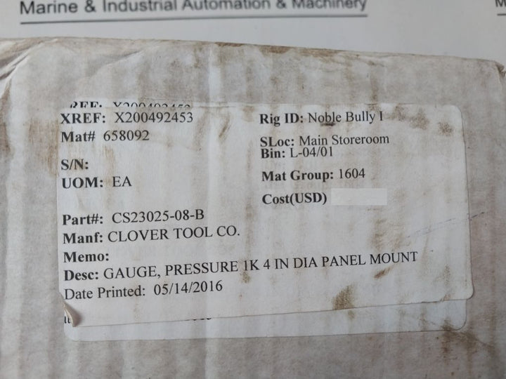 Stewarts 316 S.S. Tube And Socket 0-1000 Psi