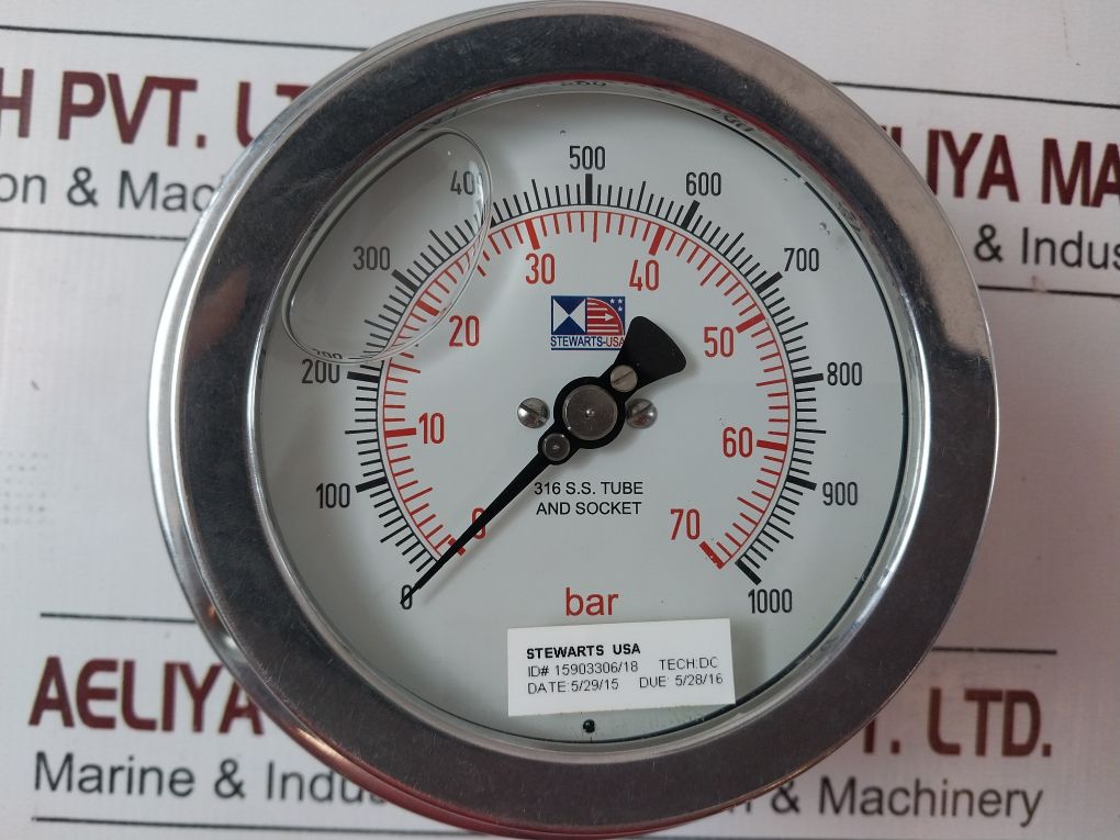 Stewarts 316 S.S. Tube And Socket 0-1000 Psi