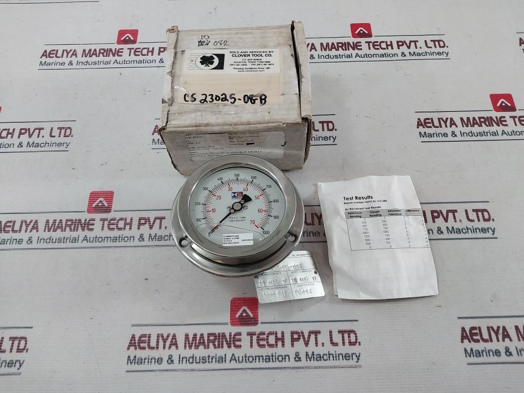 Stewarts 316 S.S. Tube And Socket Pressure Gauge 0-70 Bar