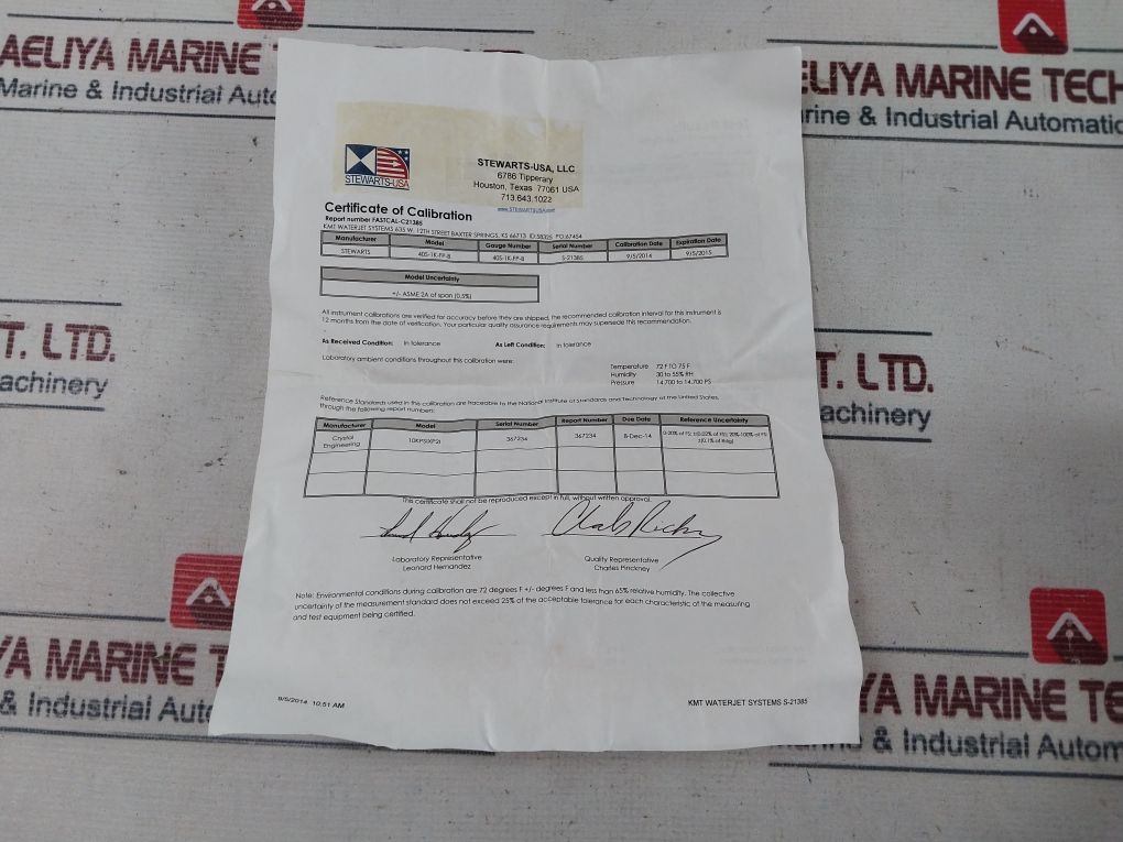 Stewarts 316 S.S. Tube And Socket Pressure Gauge 0-70 Bar