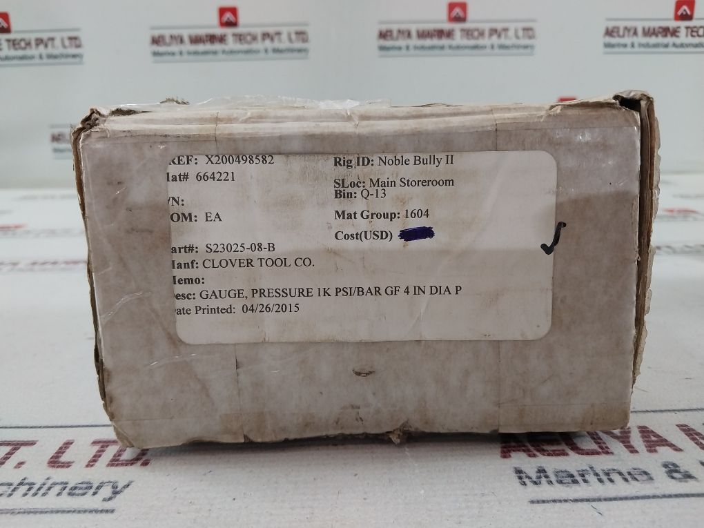 Stewarts 316 S.S. Tube And Socket Pressure Gauge 0-70 Bar