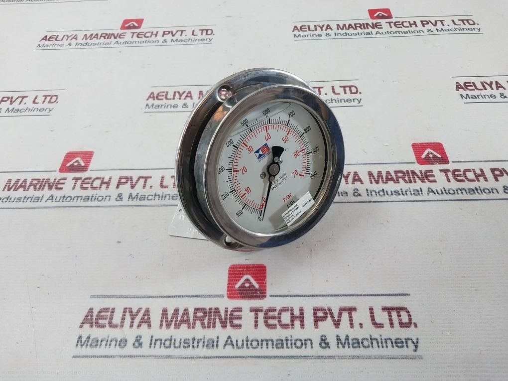 Stewarts 316 S.S. Tube And Socket Pressure Gauge 0-70 Bar