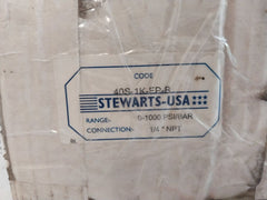 Stewarts 316 S.S Liquid Pressure Gauge 0-1000 Psi