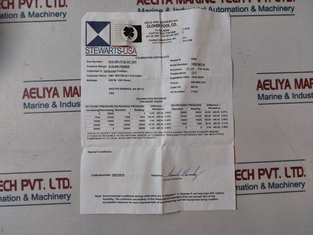 Stewarts 61S-30K-fp-b-1/4