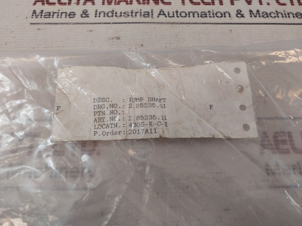 Stork 2.85235.11 Pump Shaft