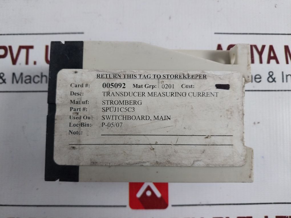 Stromberg Spuj1C5C3 Current Measuring Transducer