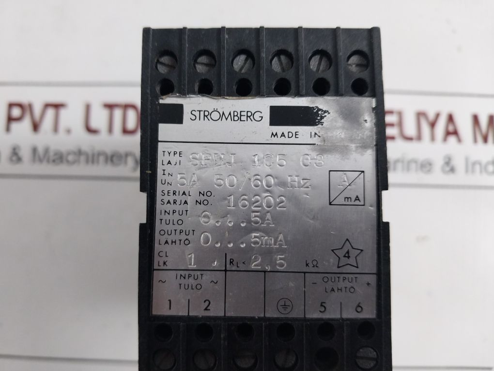 Stromberg Spuj1C5C3 Current Measuring Transducer