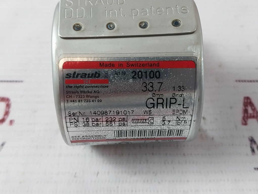 Straub Grip-l Pipe Coupling 20100