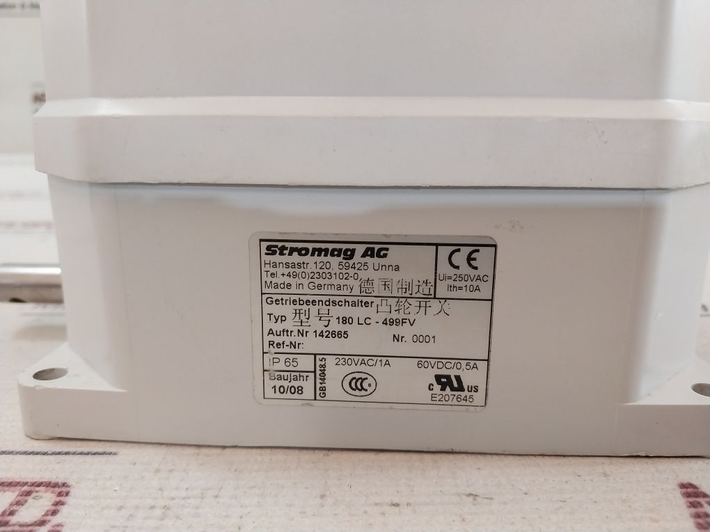 Stromag 180 Lc-499Fv Gear Limit Switch