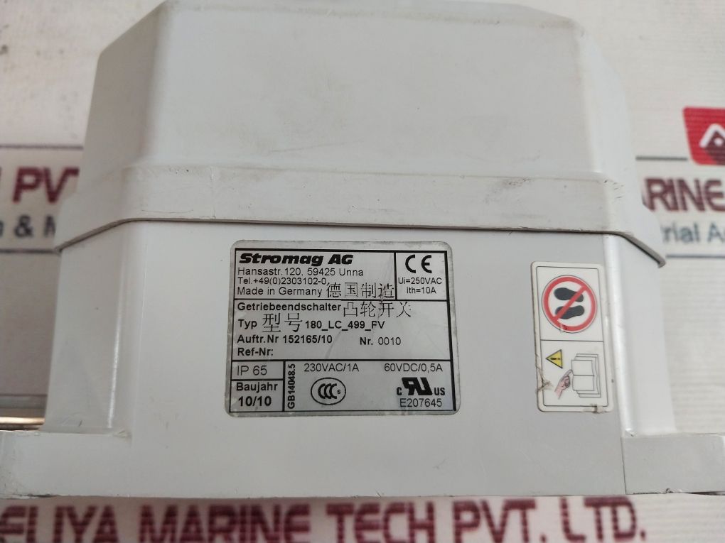 Stromag 180_Lc_499_Fv Light Cam Gear Limit Switch 250 Vac