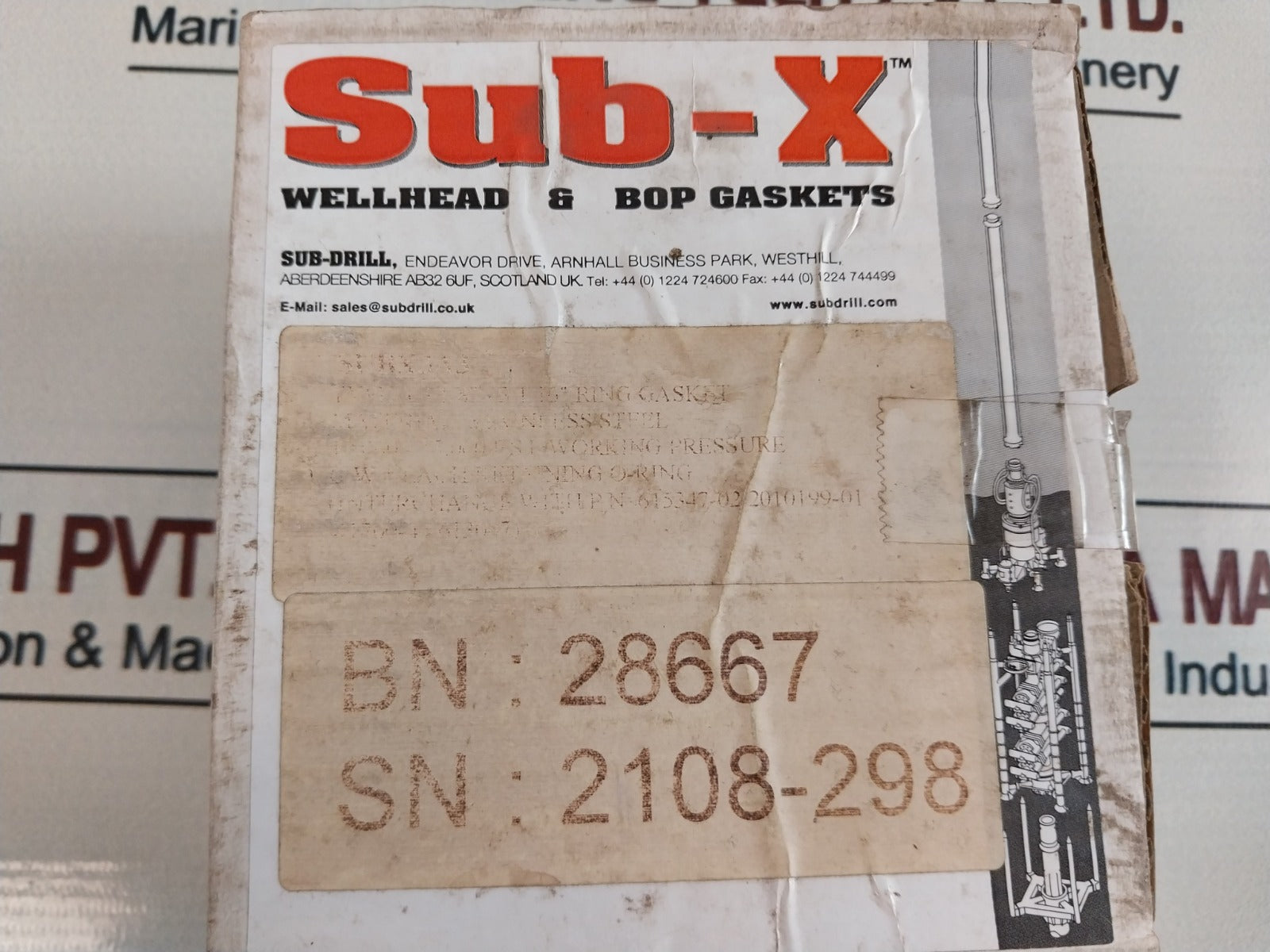 Sub-x Subx3A3 Gasket Ring 264694