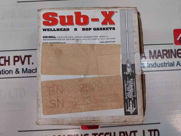 Sub-x Subx3A3 Ring Gasket 3 1/8” - 3 1/16” Wp 15K, Ss E121648