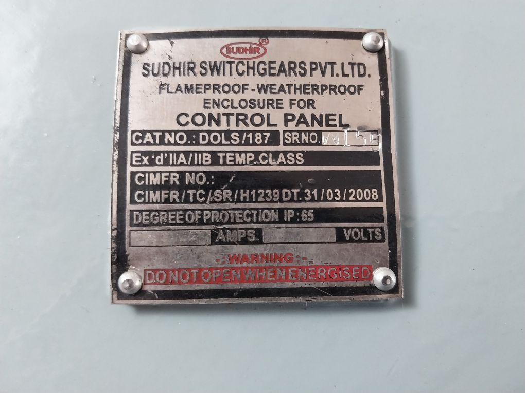 Sudhir Dols/187 Flp/Wp/Hooter